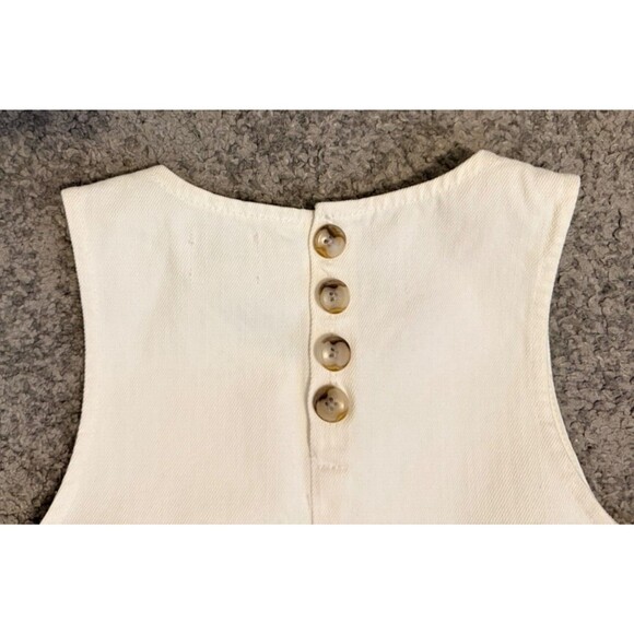 J Crew Denim Shift Dress Style AK257 Women's Size 00 White NWT - Picture 13 of 14